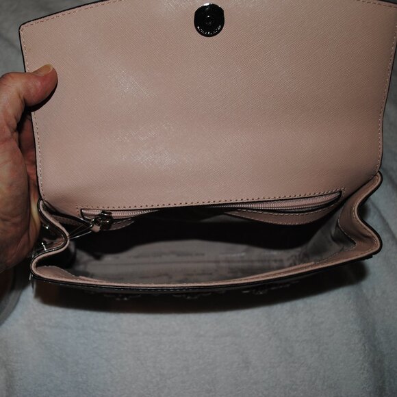 NEW MICHEAL KORS PINK BALLET JEWELED LEATHER SACHEL - Picture 5 of 7